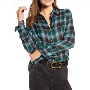 NWT Treasure & Bond Corset Stitch Flannel